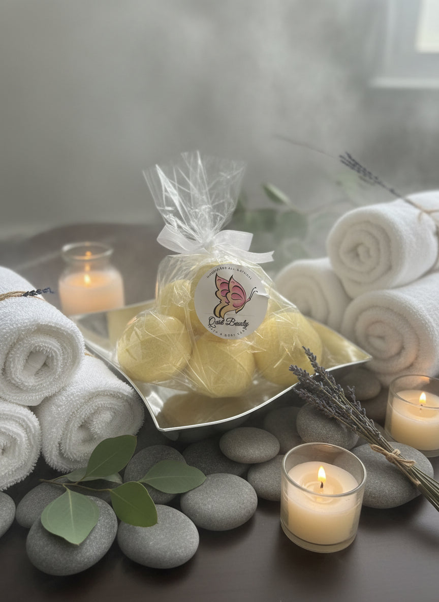 Joy Bath Bombs - Sandalwood Citrus with Epsom Salt (6 Pack)