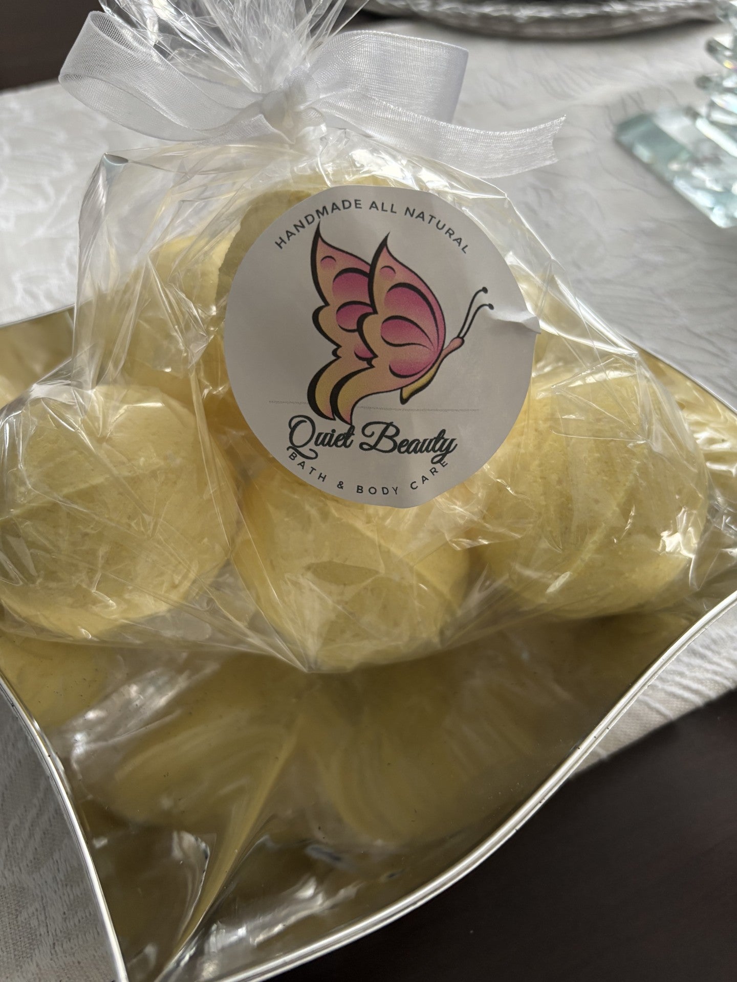 6 Natural Organic Bath Bombs _ Joy - Sandalwood and Citrus with Epson Salt and  Essential Oils- Muscle Relief