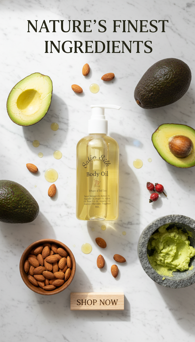 Quiet Beauty Satin and Silk Body Oil